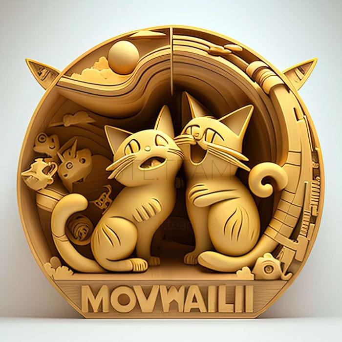 3D model For The Love of Meowth Goodbye Rocket dan Love of Nyart (STL)